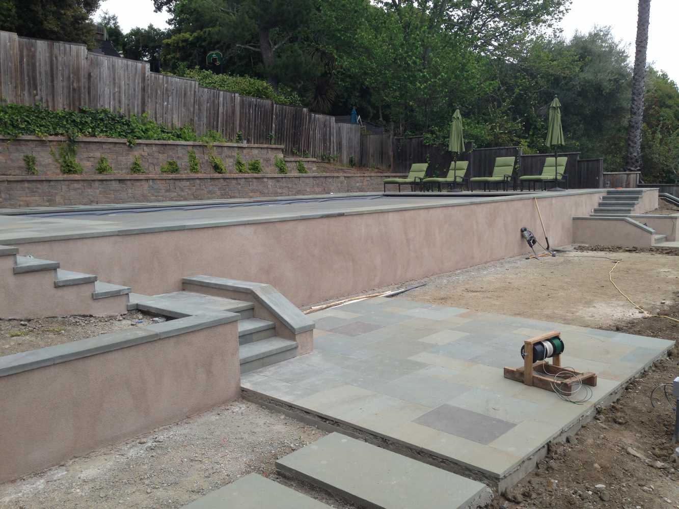 Addition and Retaining Walls for Marin County Home