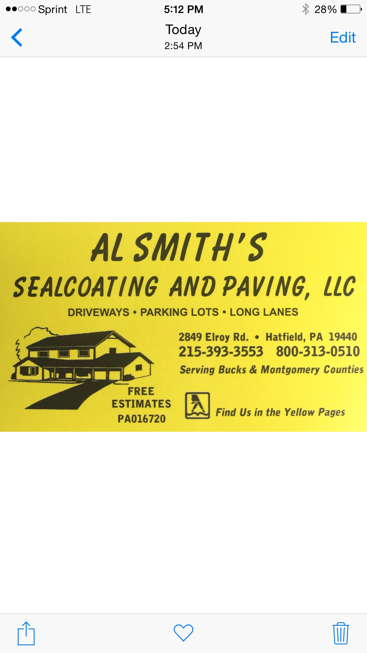 AL Smiths sealcoating & paving LLC