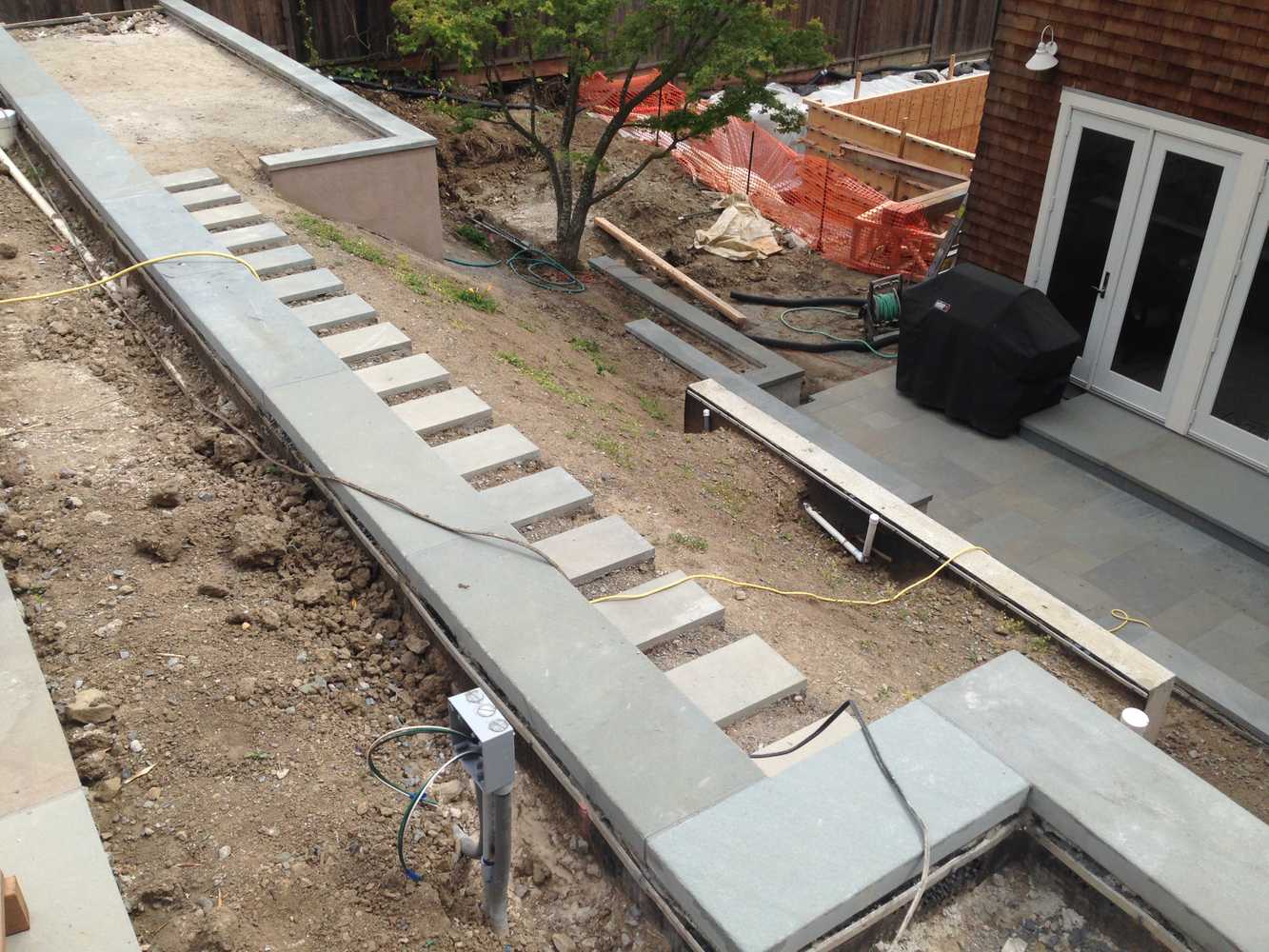 Addition and Retaining Walls for Marin County Home