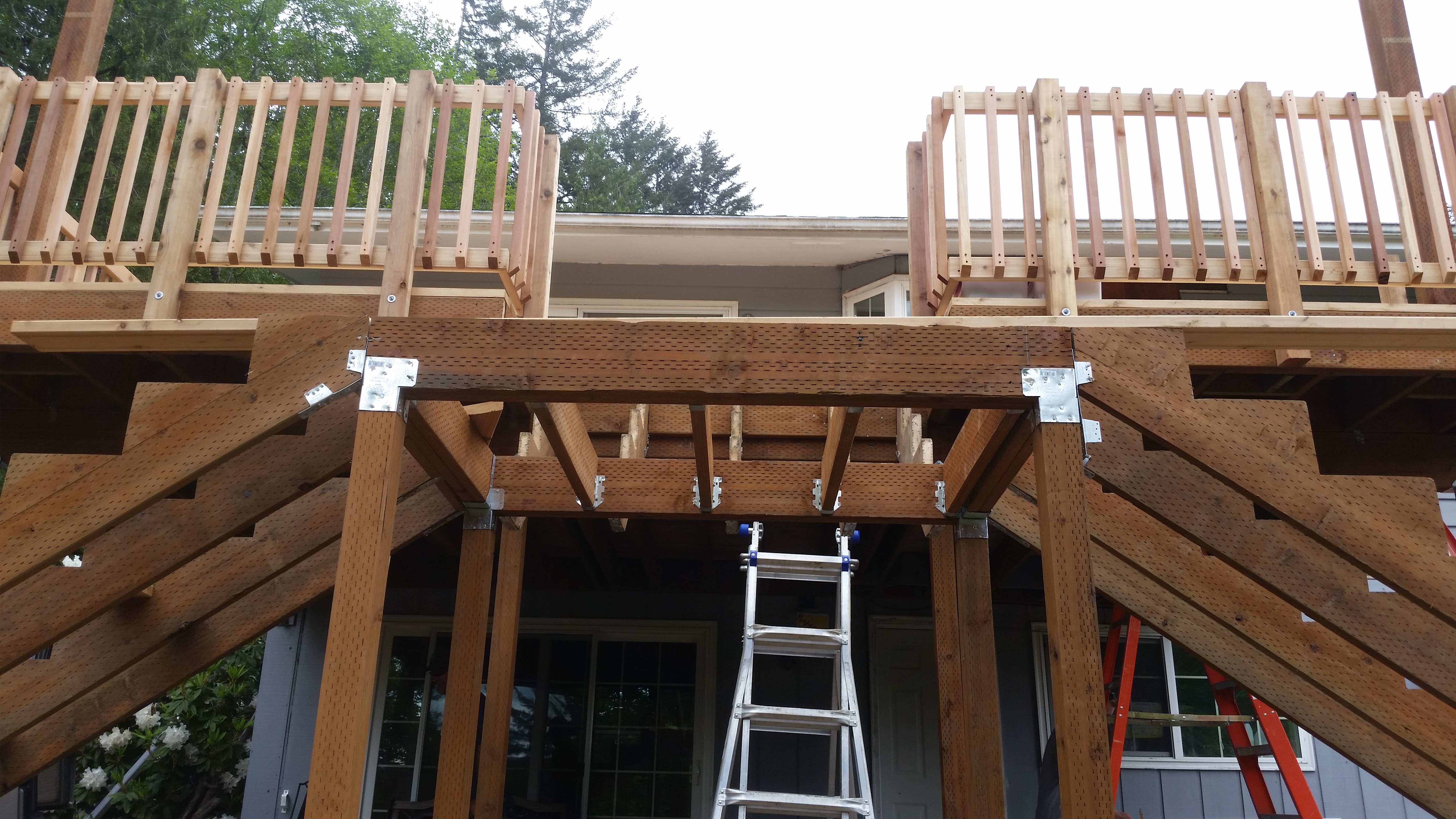 2nd Story Deck & Cover Progression pictures