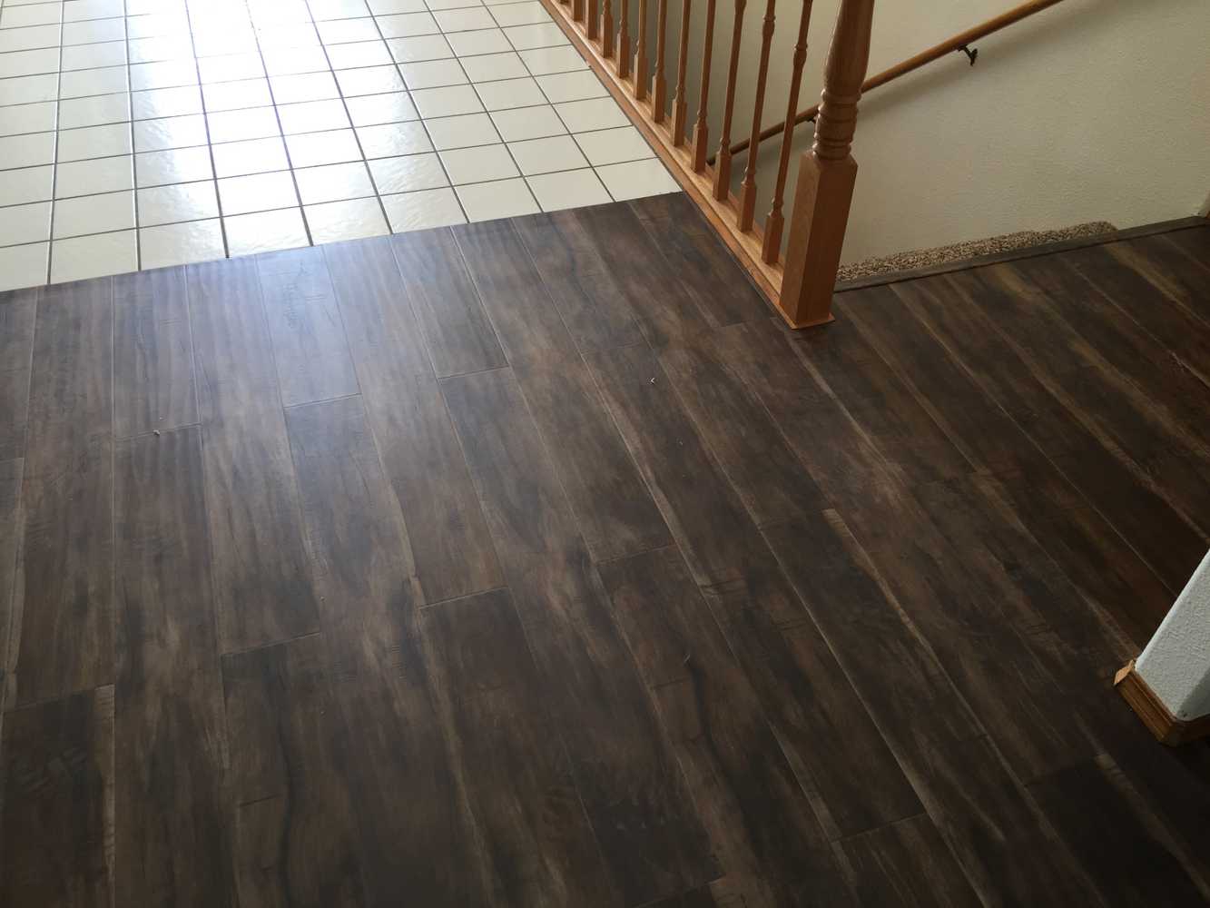 Custom floors and kitchen upgrades