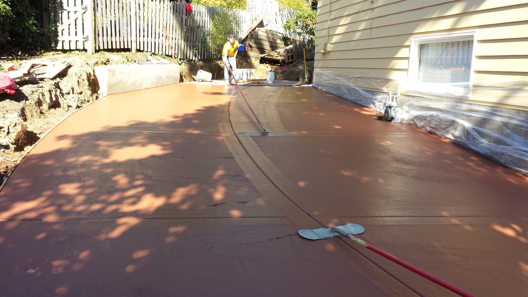 STAMPED CONCRETE DRIVEWAY
