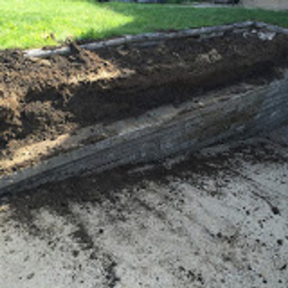 Ron's failing retaining wall. Westview, PA