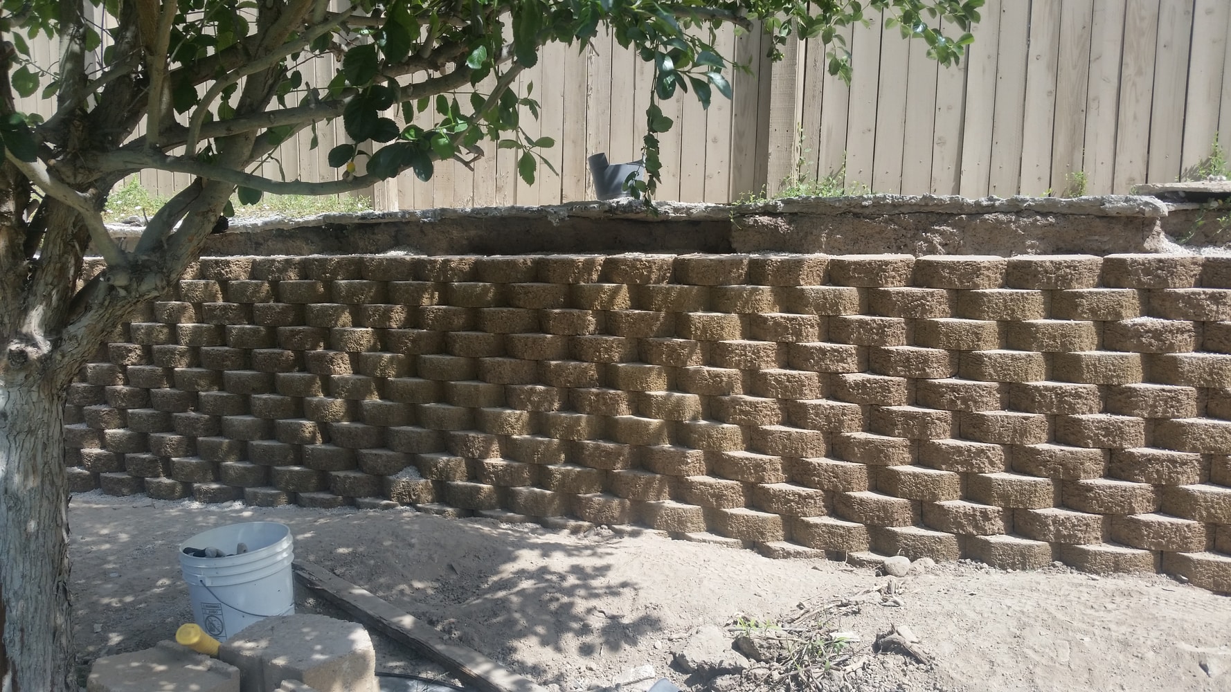 Retaining Block Wall