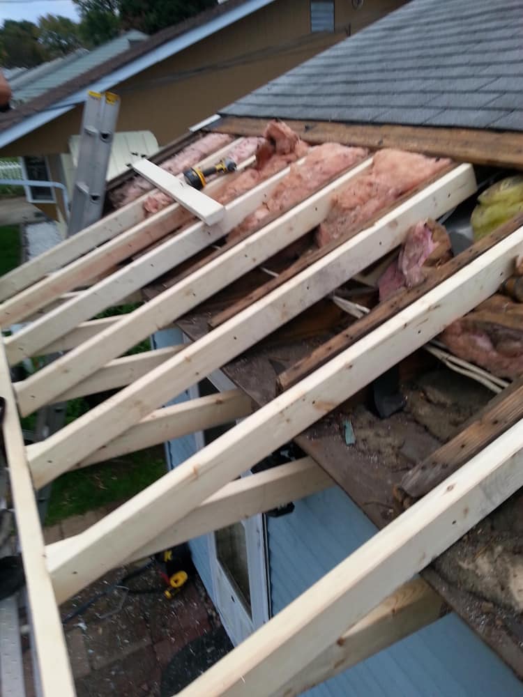 A covered patio we built.