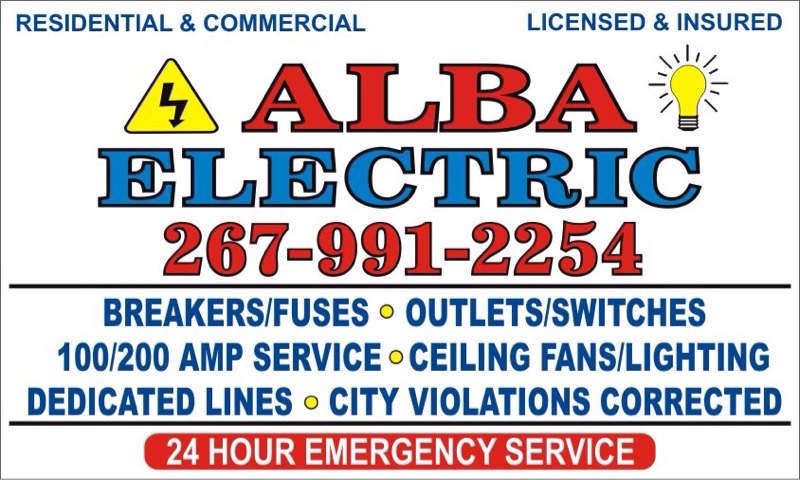 Alba Electric And Remodeling inc PHILADELPHIA LICENSE
