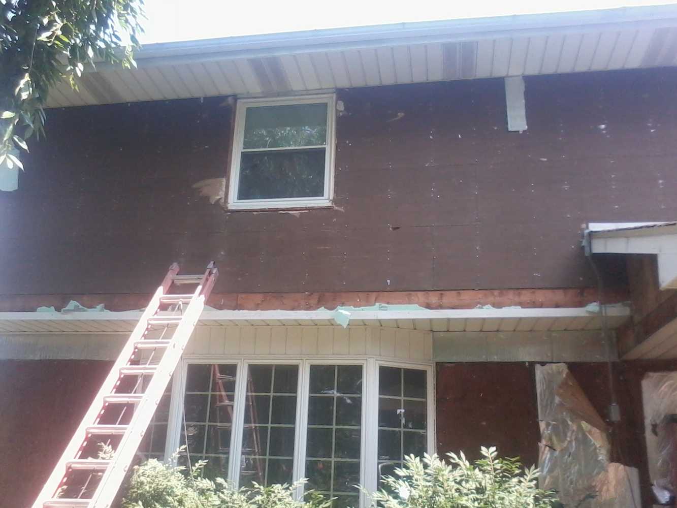 Installing stone and stucco