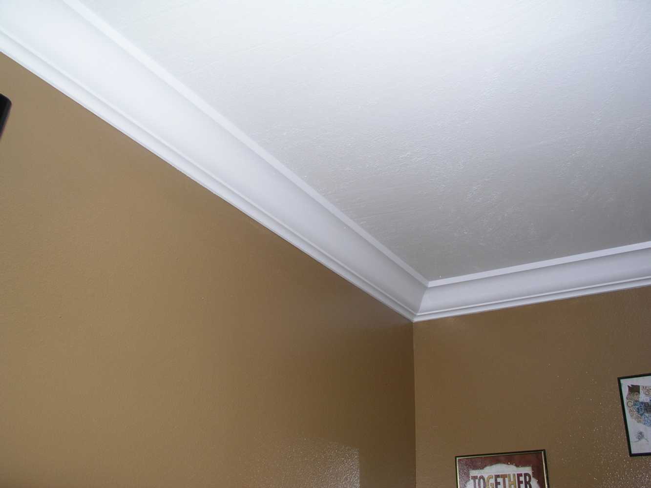 Crown molding, painting, and flooring