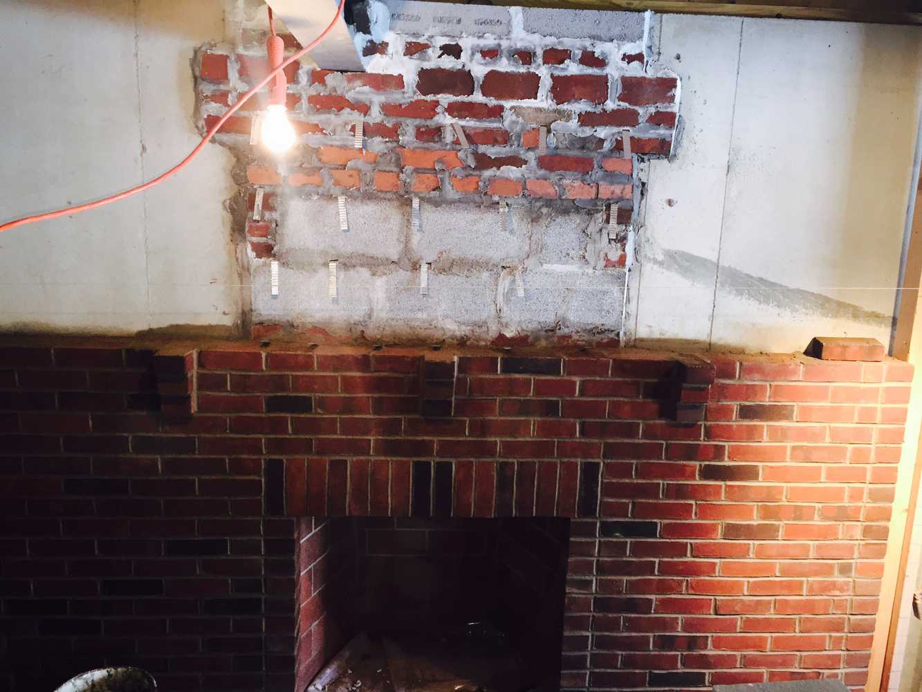 Fireplace install