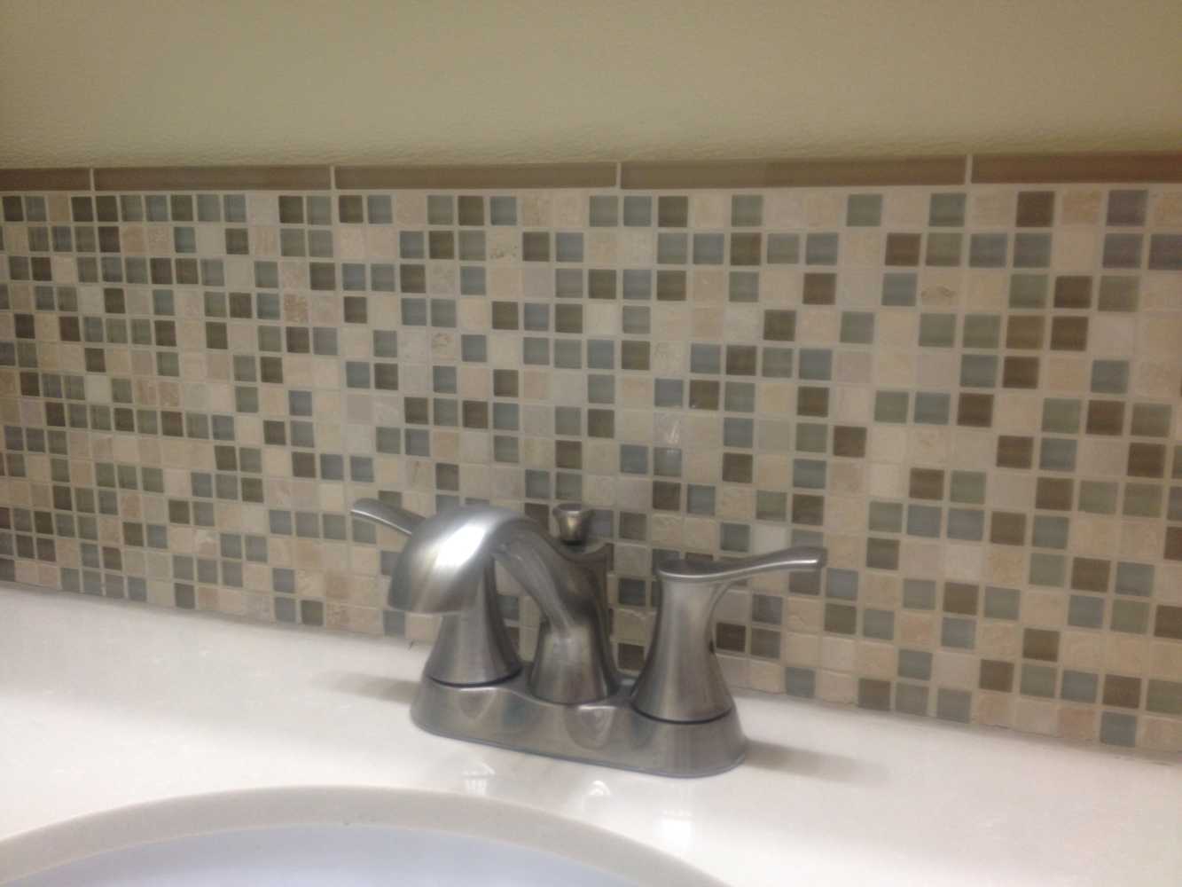 Bathroom backsplash (10/2012)