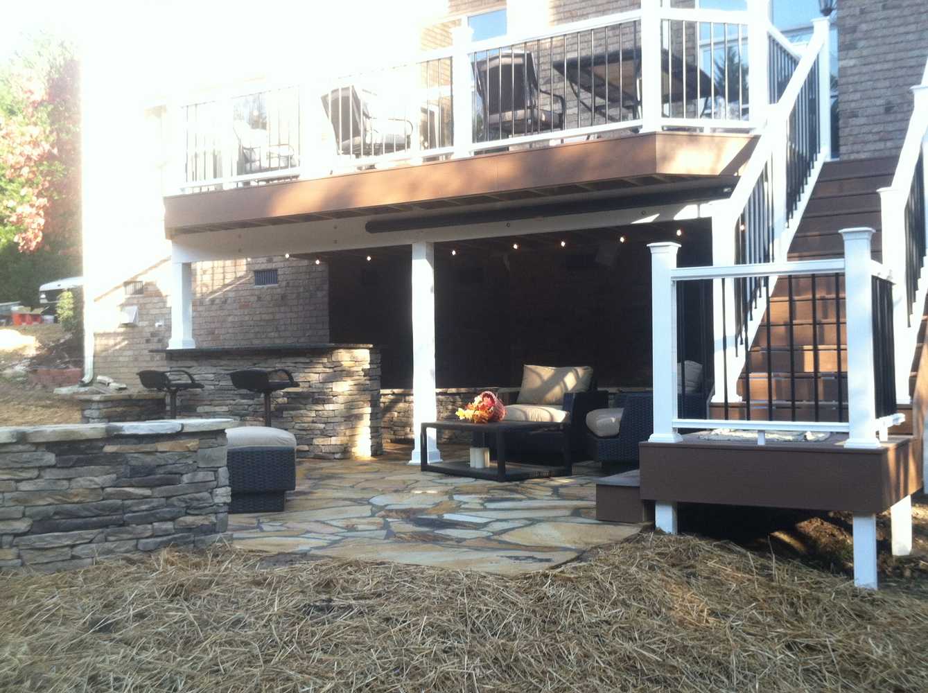 Stone Patio and New Composite Deck