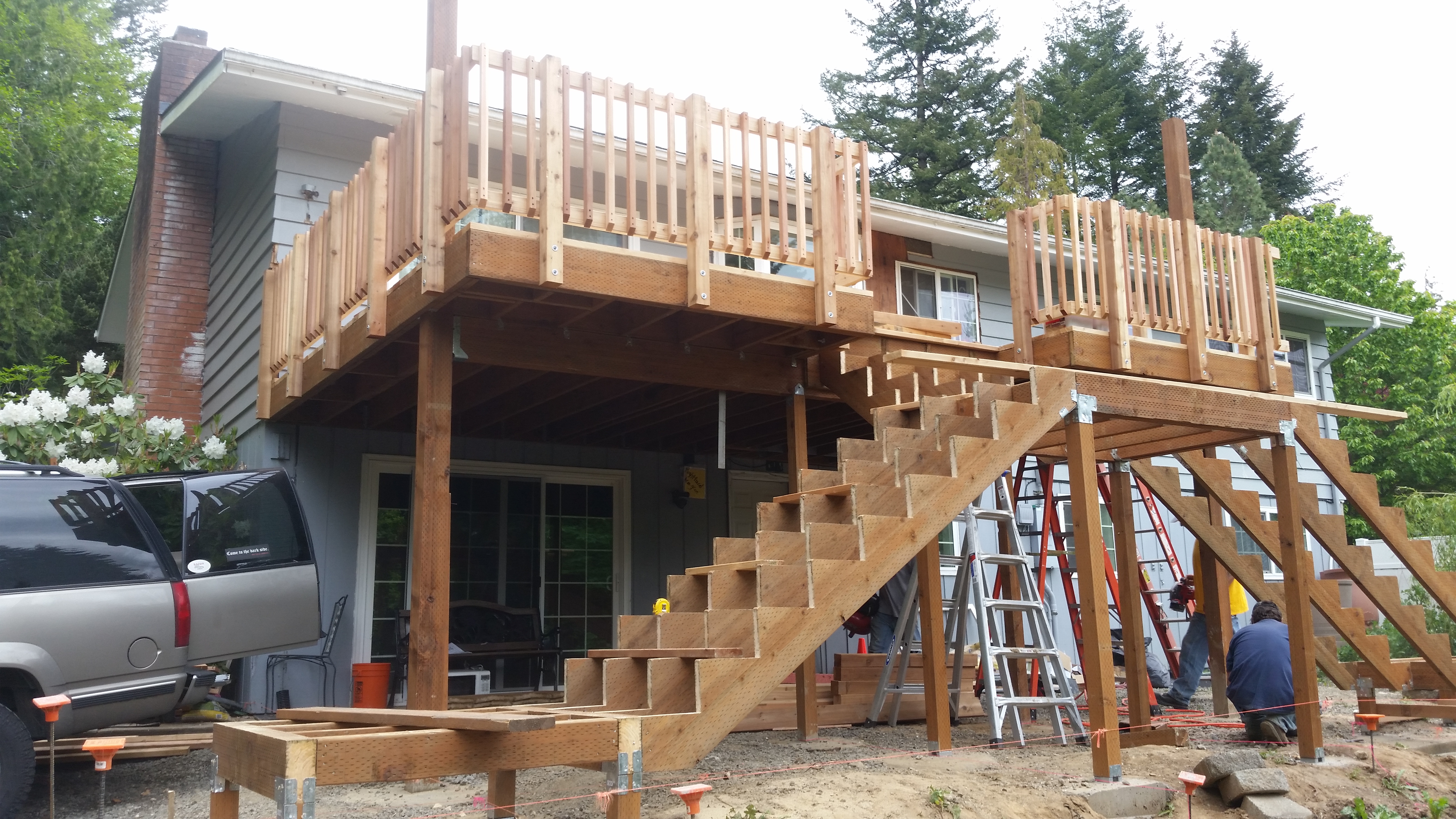 2nd Story Deck & Cover Progression pictures
