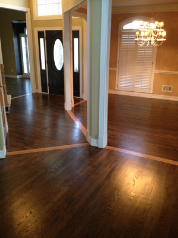Hardwood floor refinishing in Lawrenceville, GA - Webb Gin House area