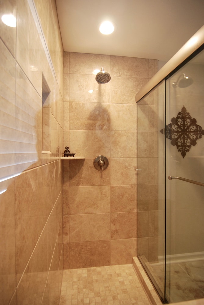 Custom Marble Shower & Glass