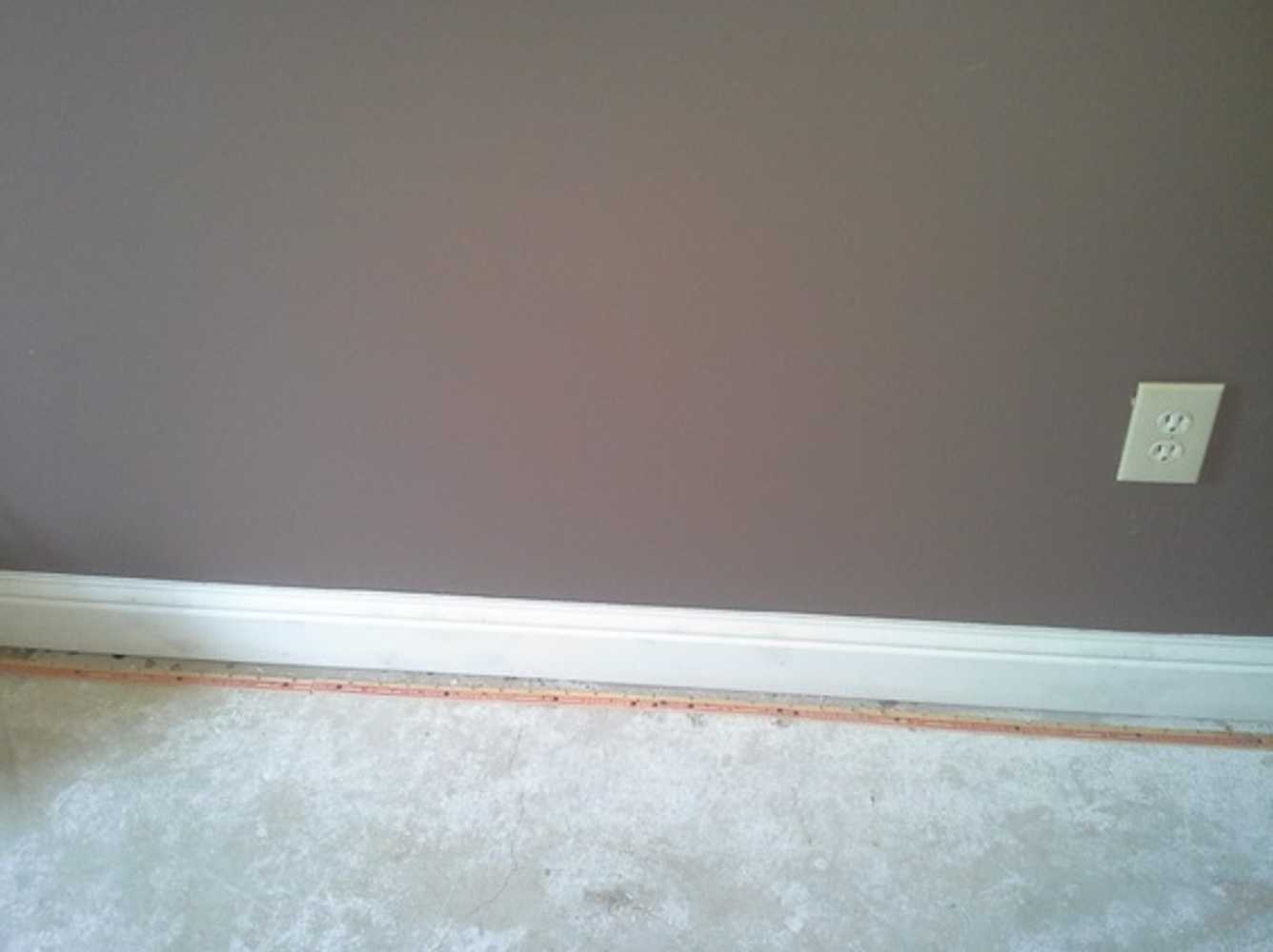 Crown molding, painting, and flooring