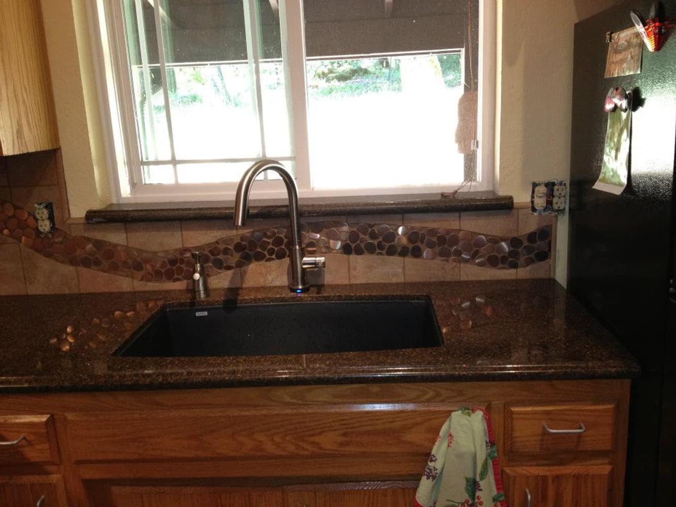 Viatera counter tops and tile backsplash
