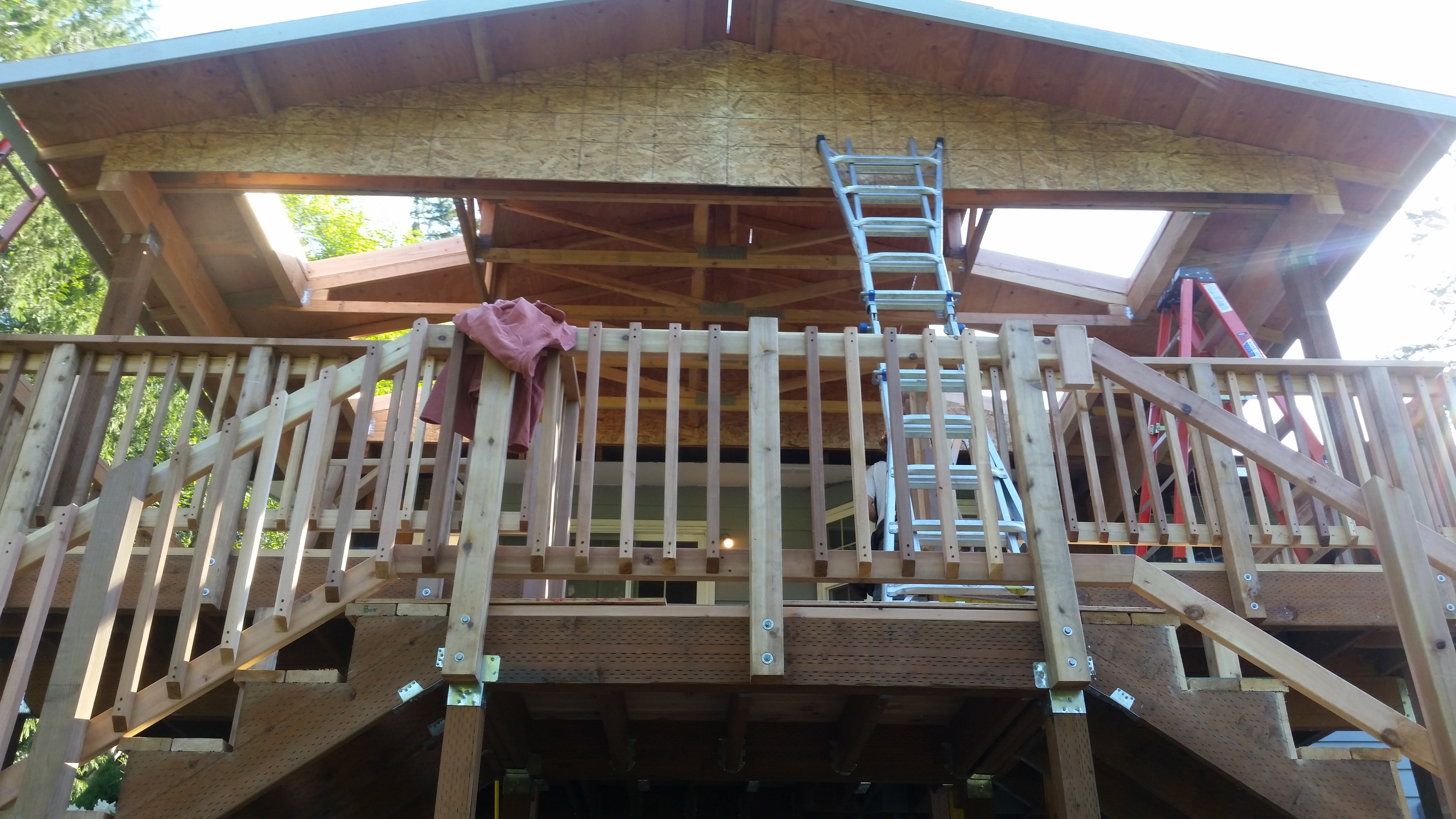 2nd Story Deck & Cover Progression pictures