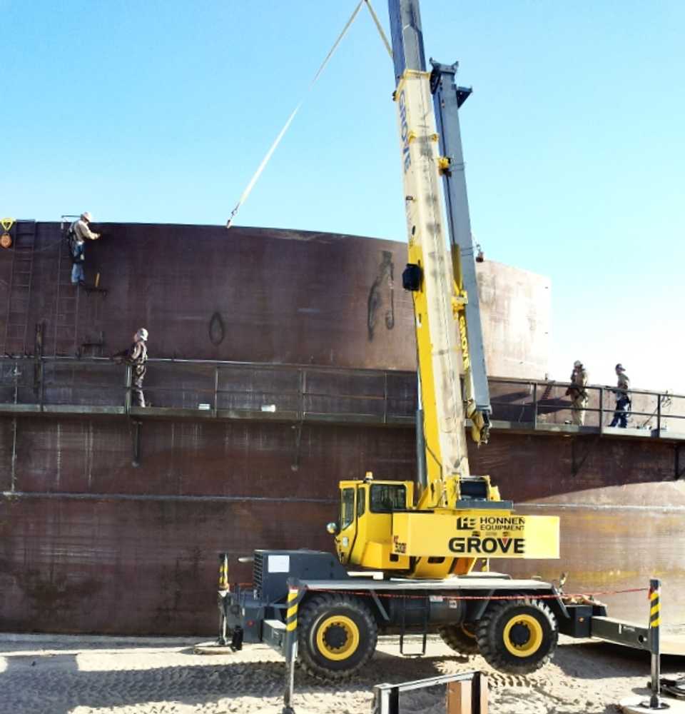 Above ground tank storage