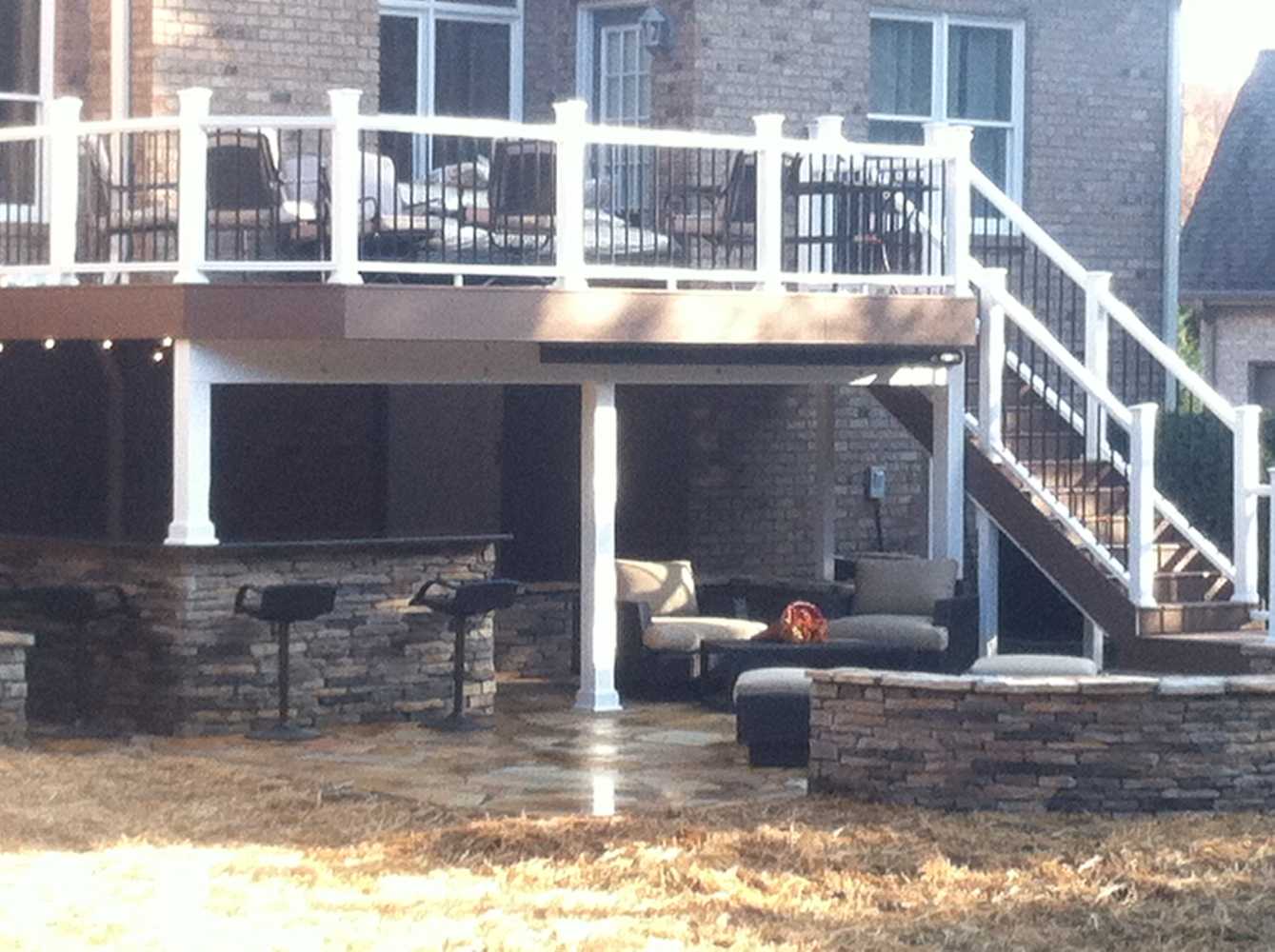 Stone Patio and New Composite Deck