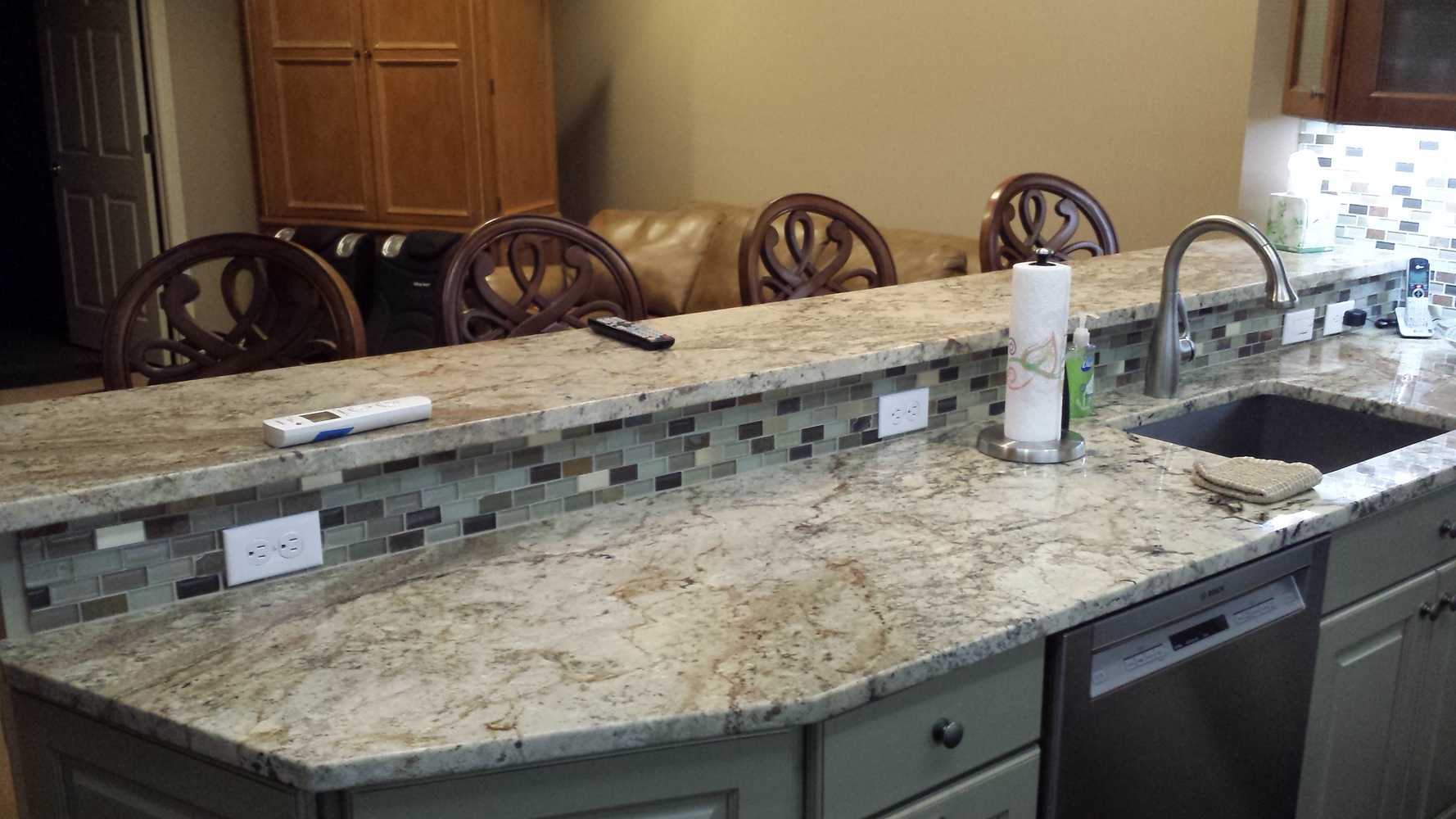 Custom tile backsplash installations