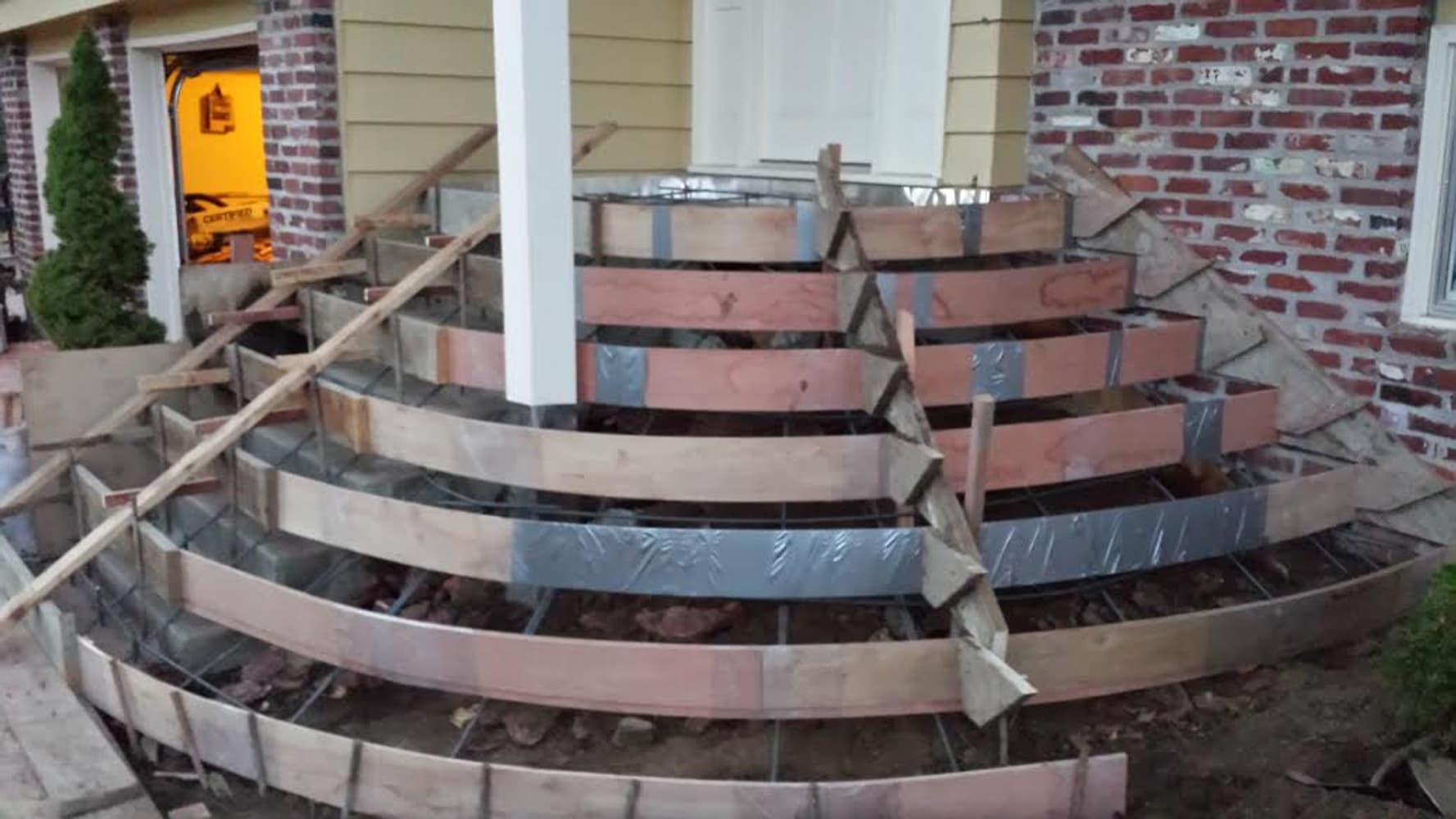 CONCRETE STAMPED STEPS