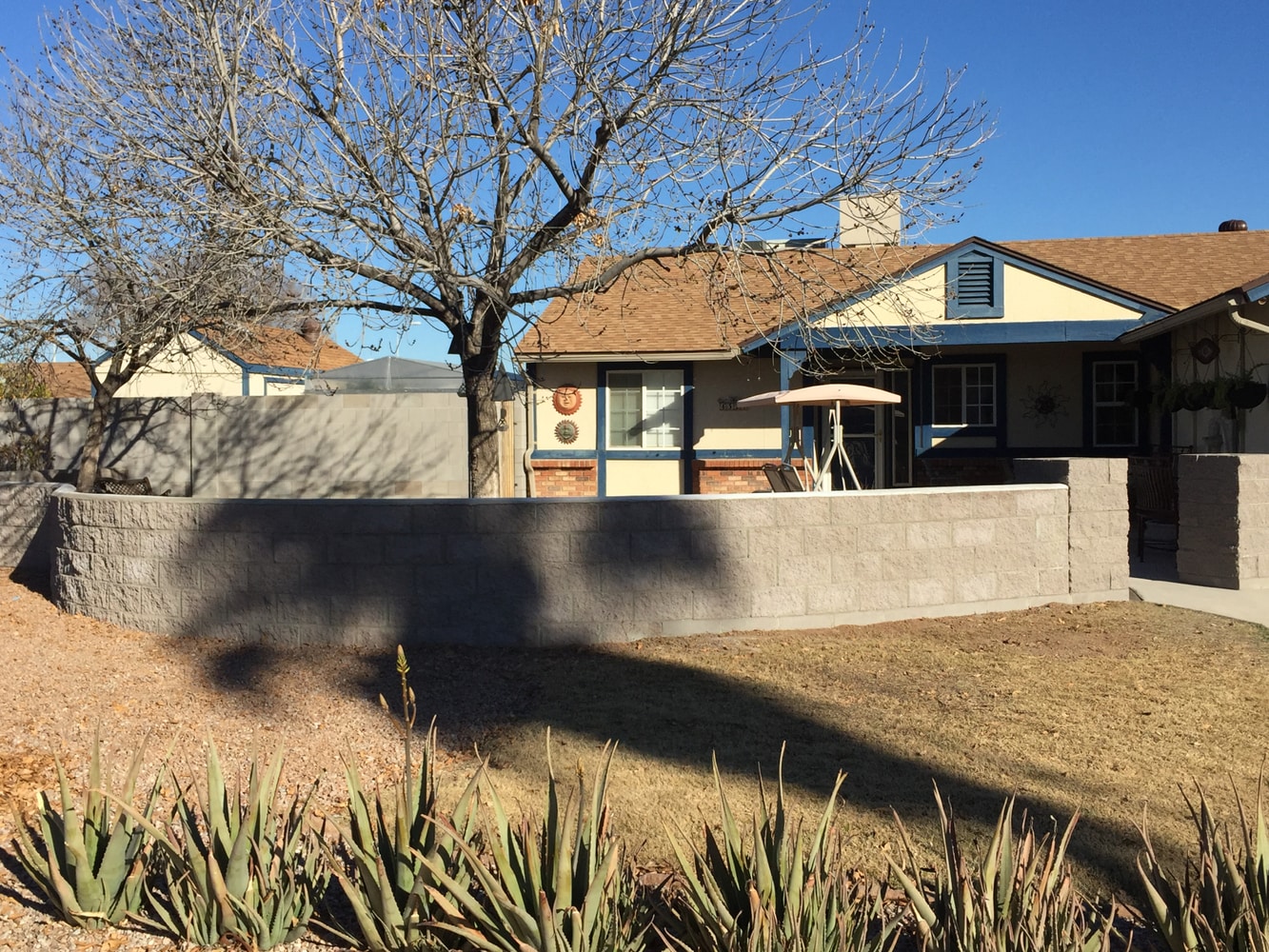 Front yard courtyard