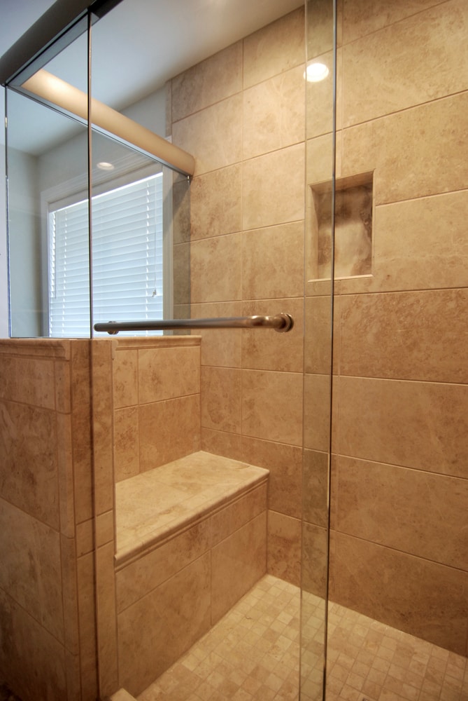 Custom Marble Shower & Glass