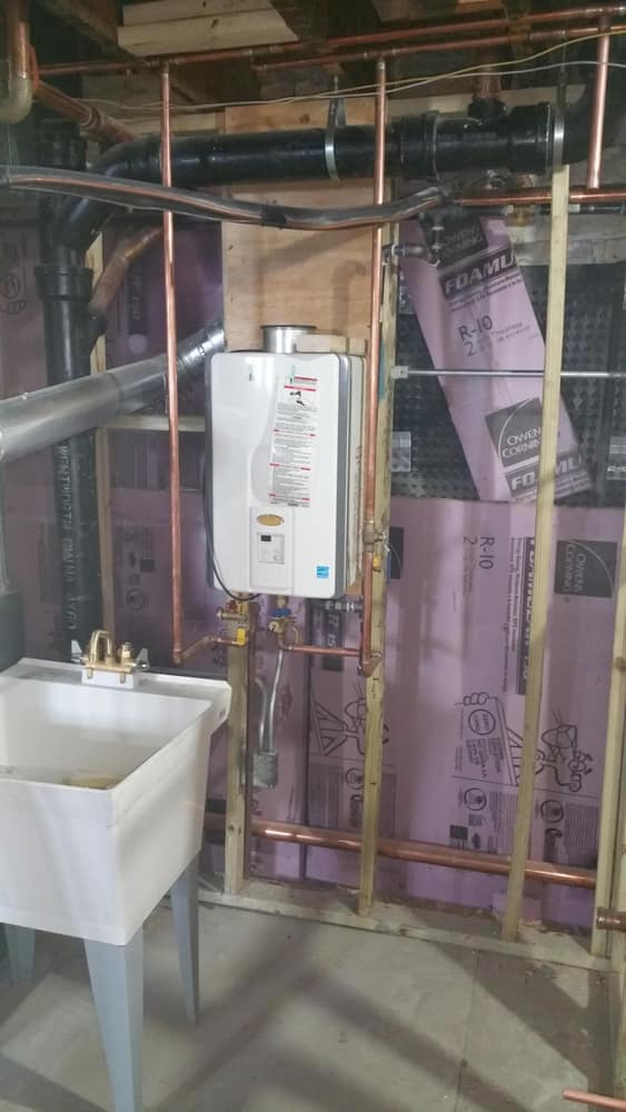 commercial plumbing job