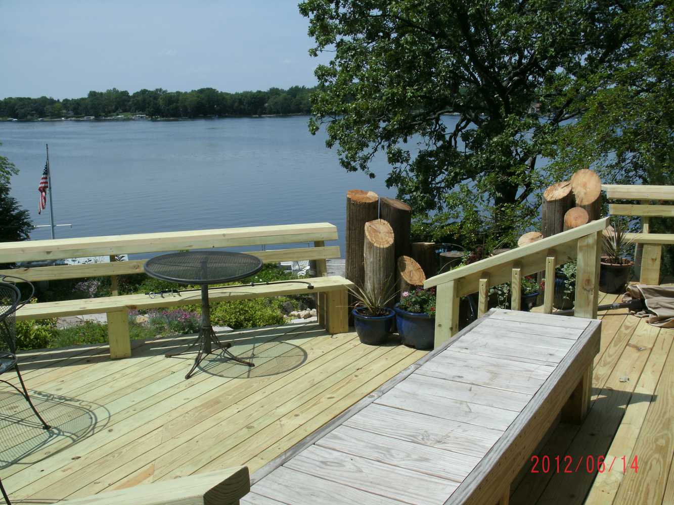 Lakeside Deck with Unlimited Seating and Views