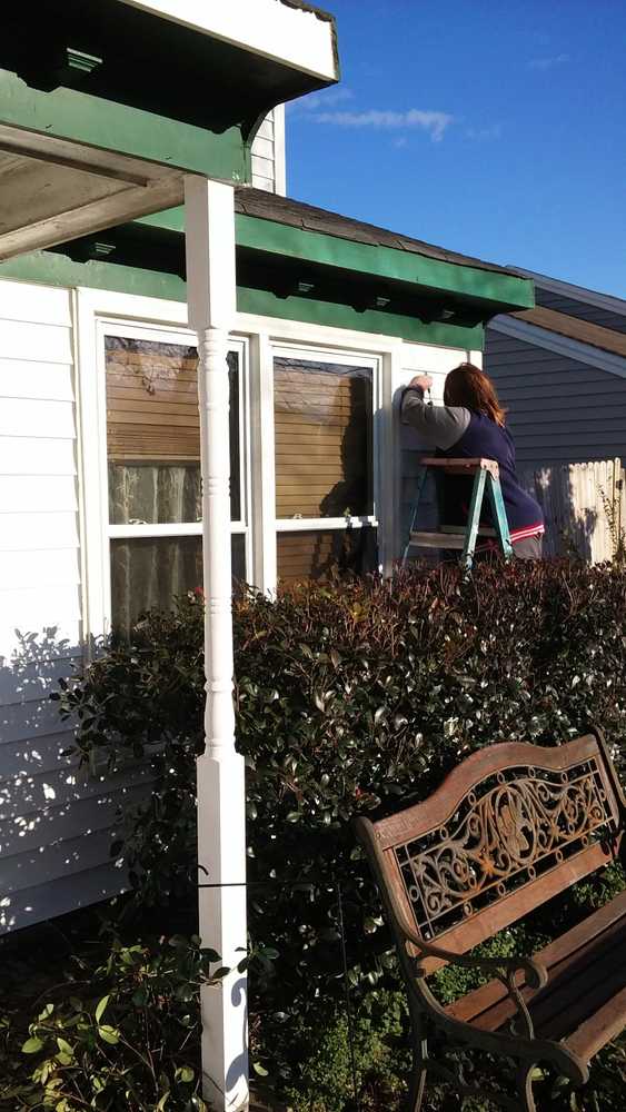 John's vinyl siding and shutter replacement job. Front porch posts replacement and rotted wood replacement and Repairs.