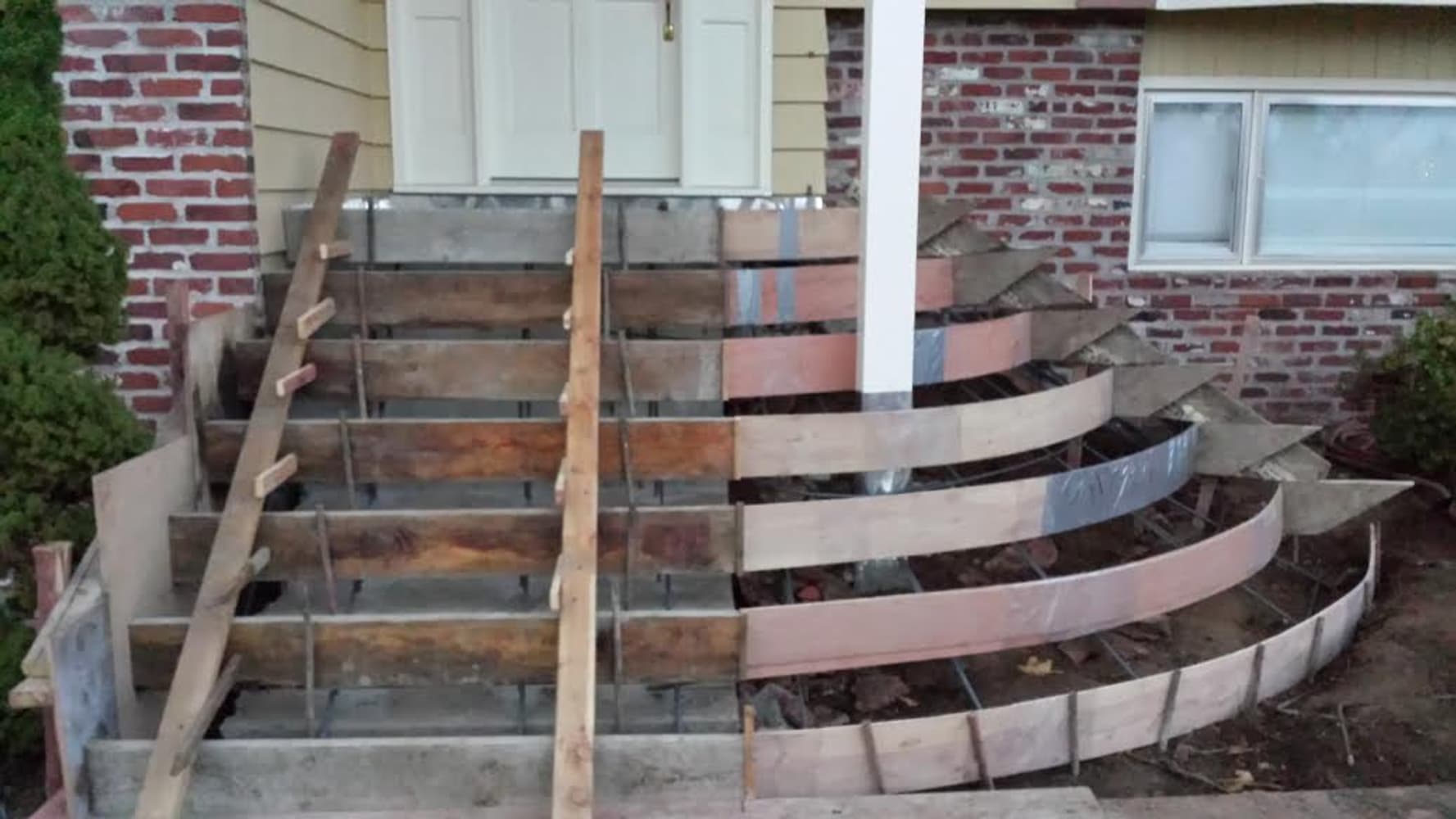 CONCRETE STAMPED STEPS