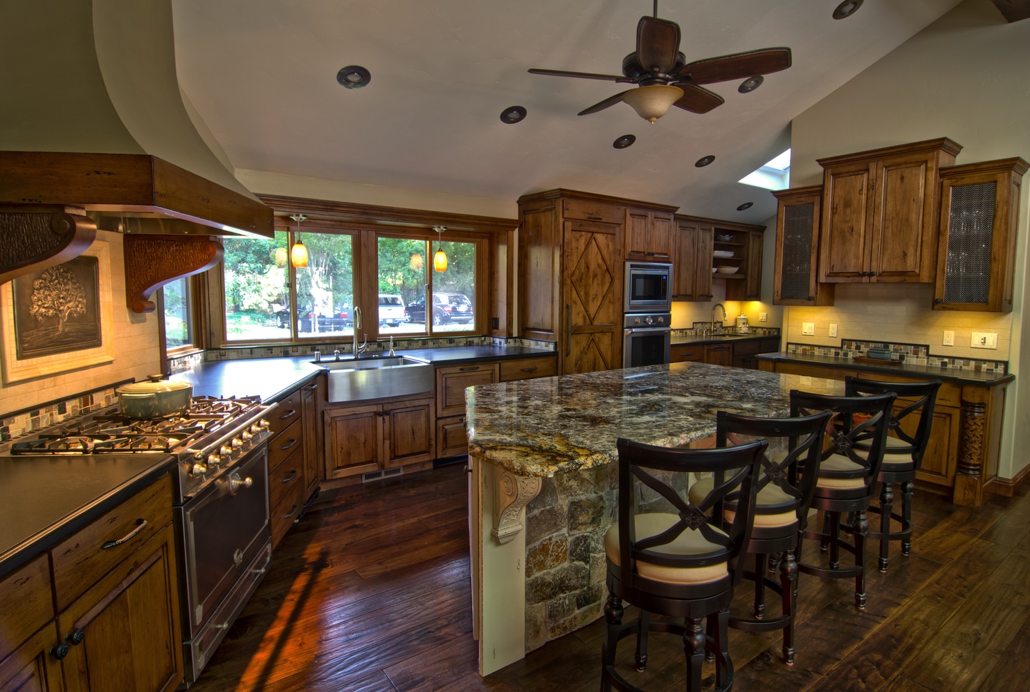 Los Altos Custom Rustic Kitchen