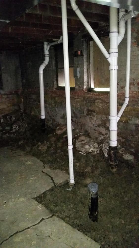 commercial plumbing job