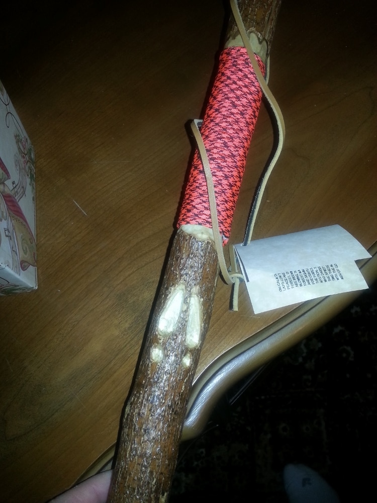 custom wood spirit hiking sticks