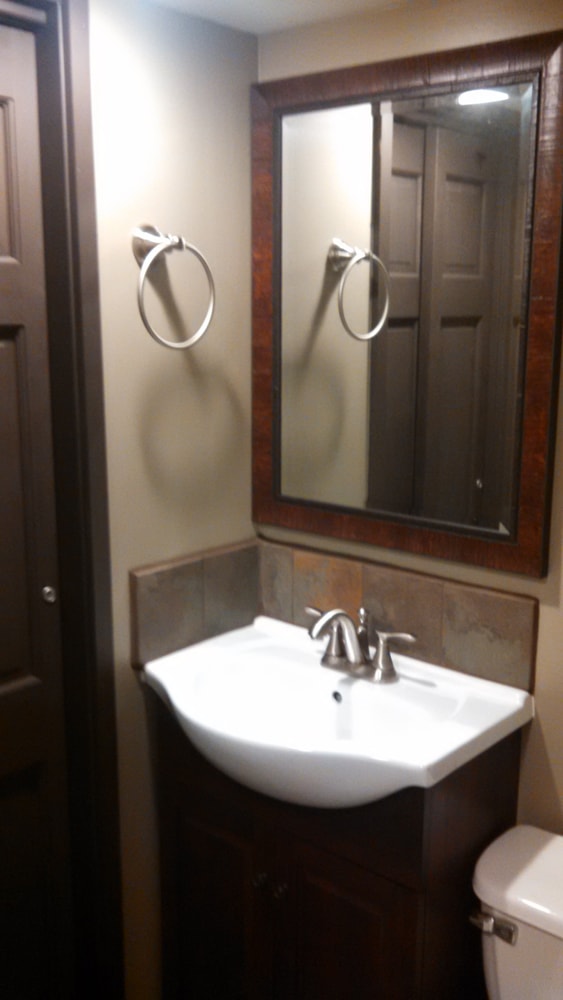 Basement bathroom remodel