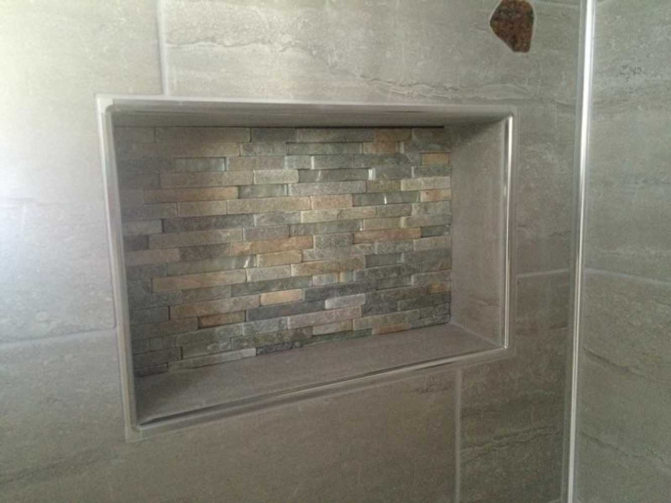 Custom built tiled showers