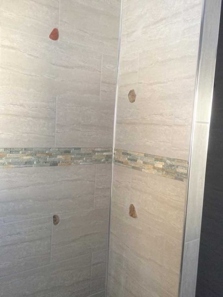 Custom built tiled showers