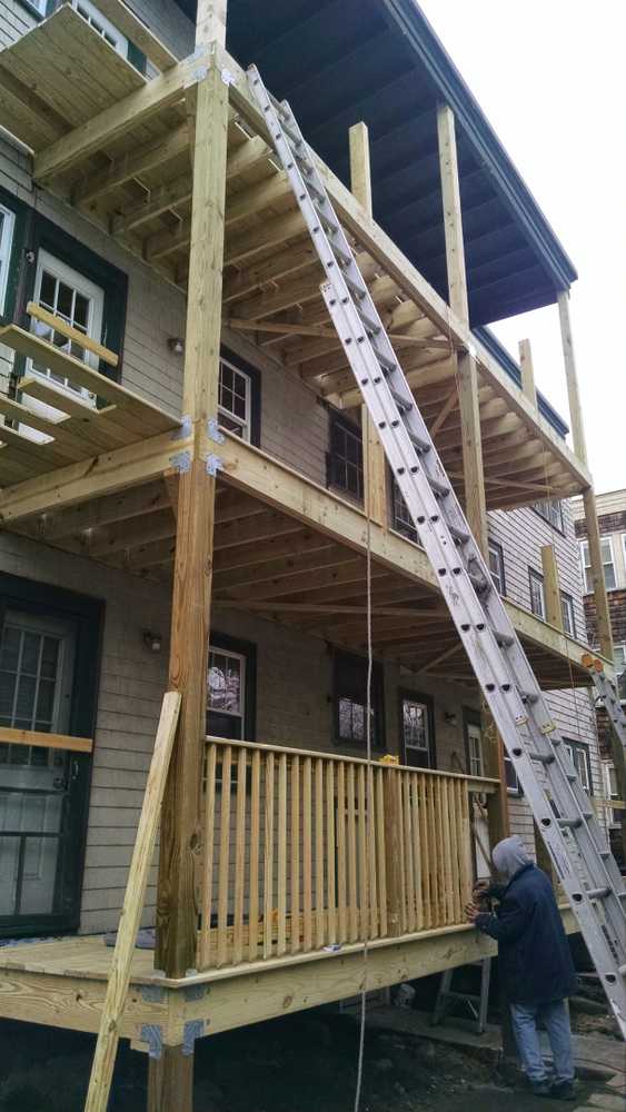 6 family porch rehab