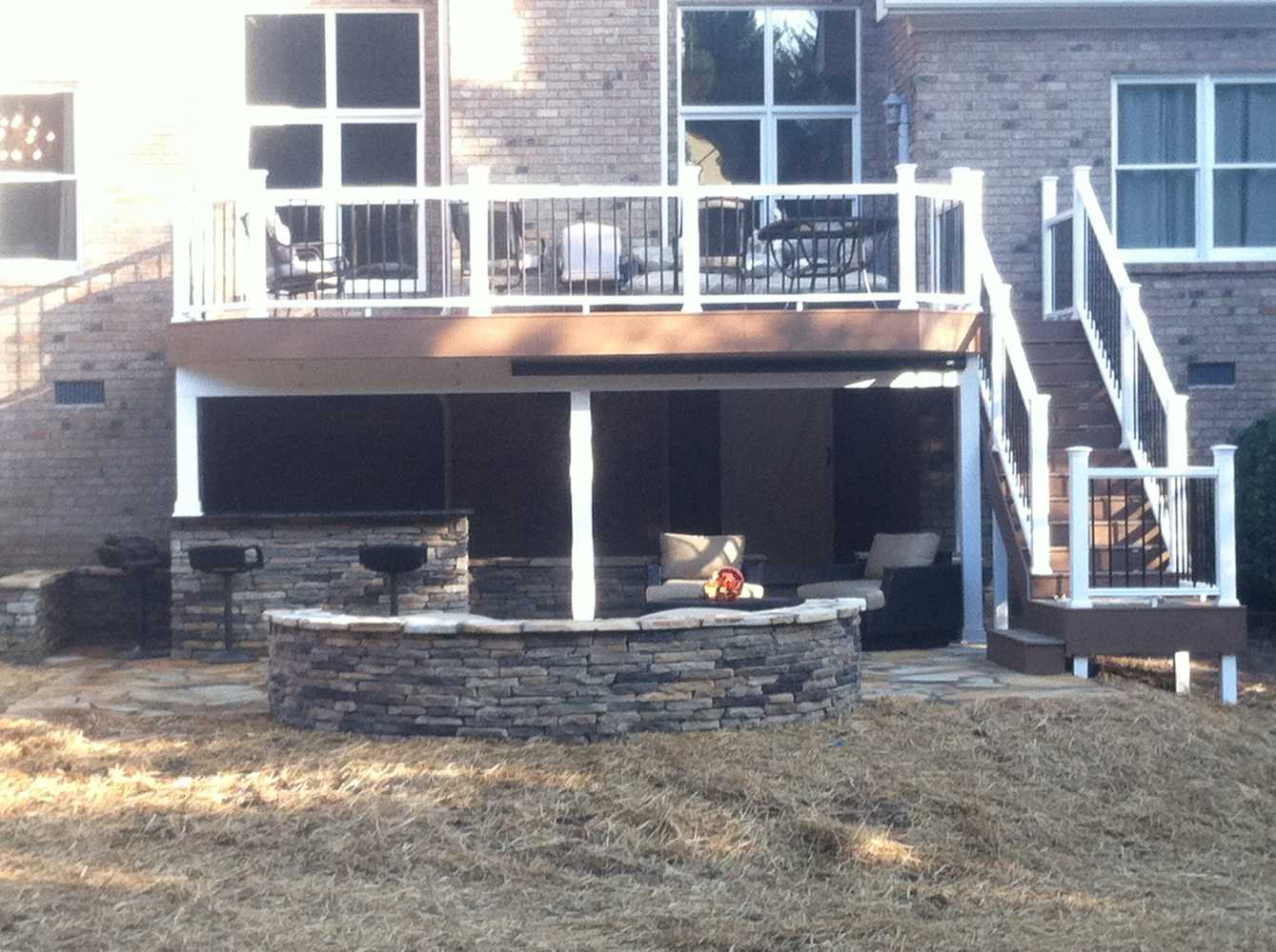 Stone Patio and New Composite Deck