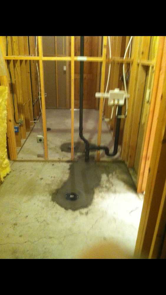 Addition of plumbing 