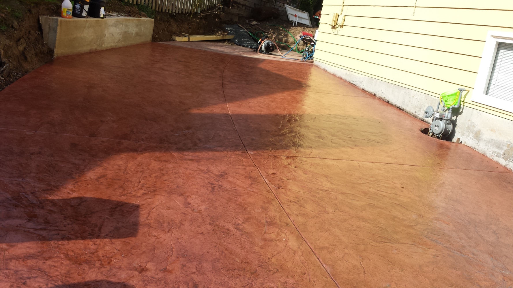 STAMPED CONCRETE DRIVEWAY