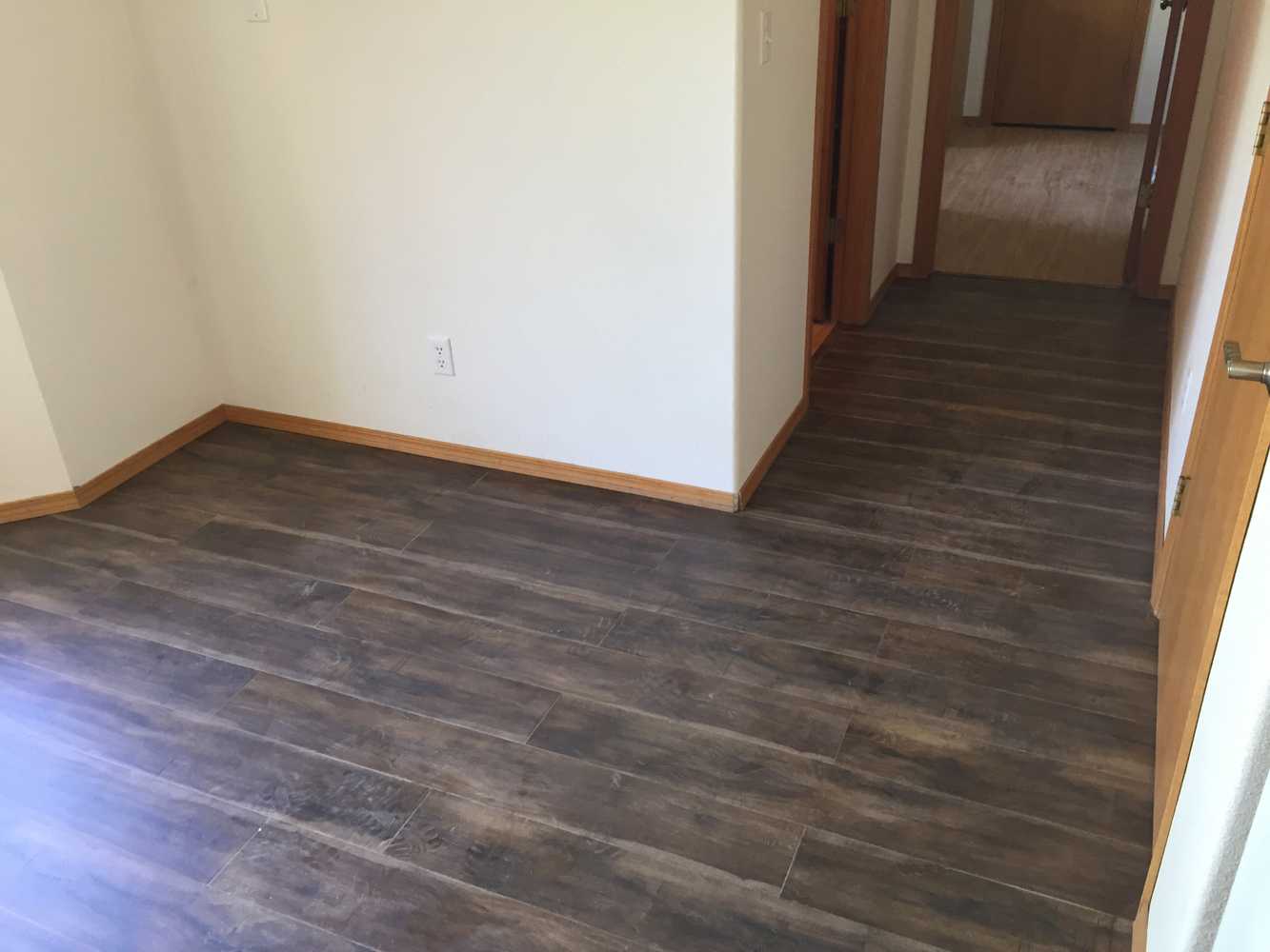 Custom floors and kitchen upgrades