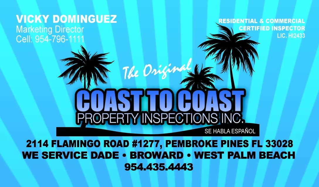 COAST TO COAST PROPERTY INSPECTIONS INC.