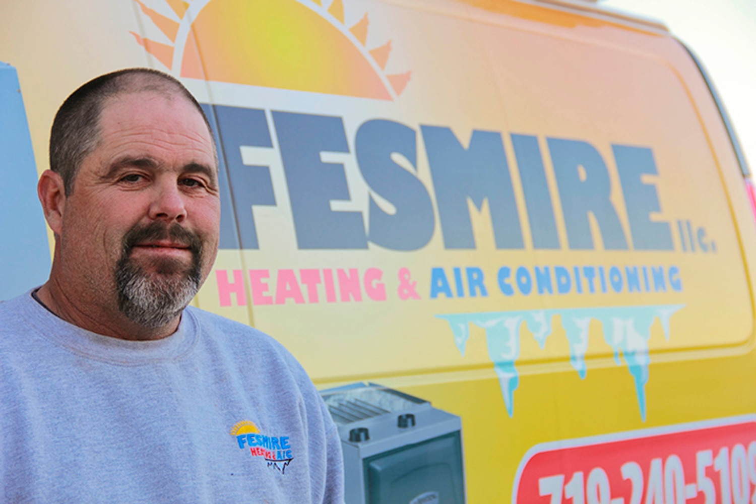 At the shop with Lou Fesmire