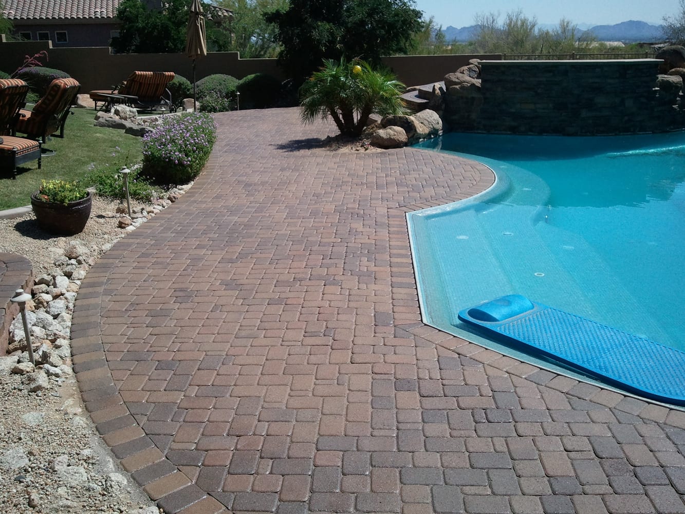 Interlocking Concrete Pavers Pool in Scottsdale 