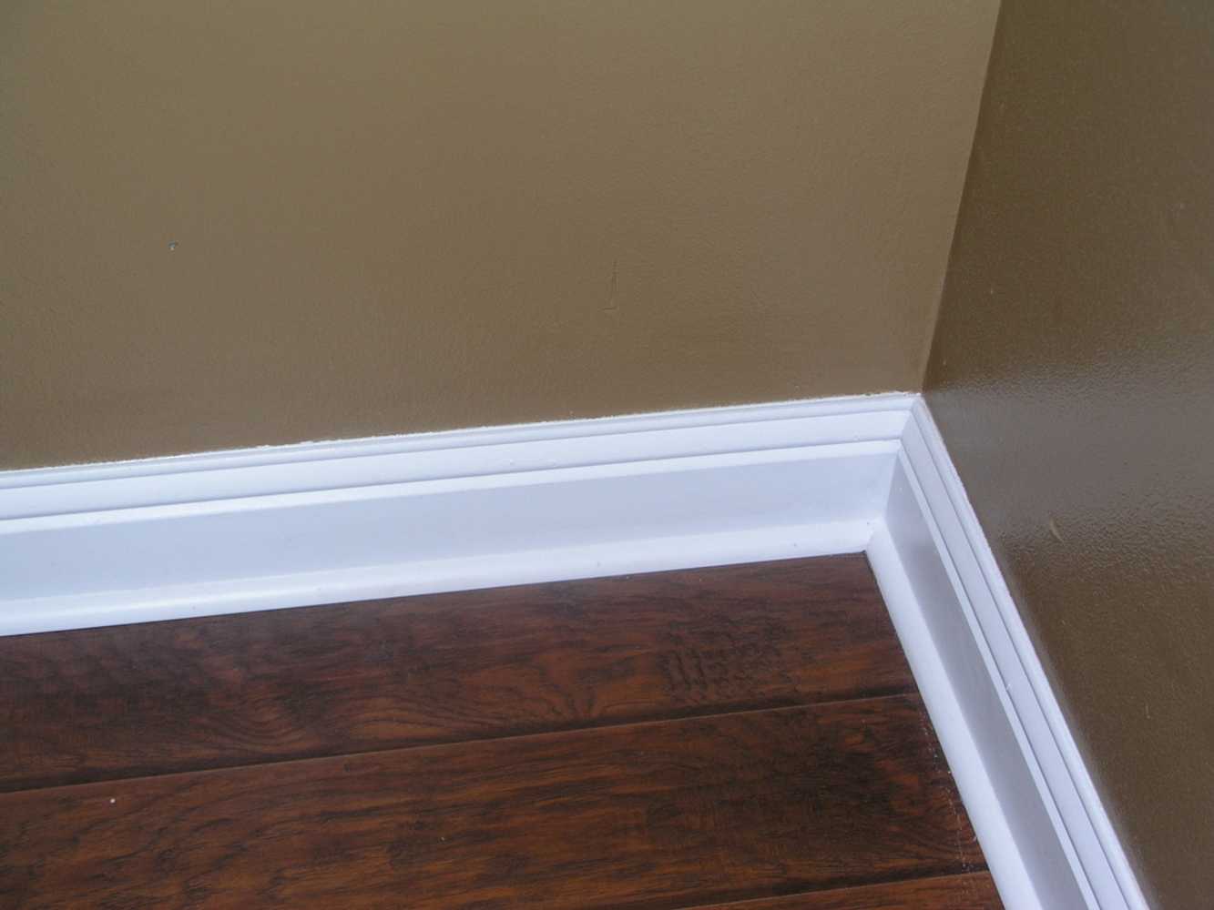 Crown molding, painting, and flooring