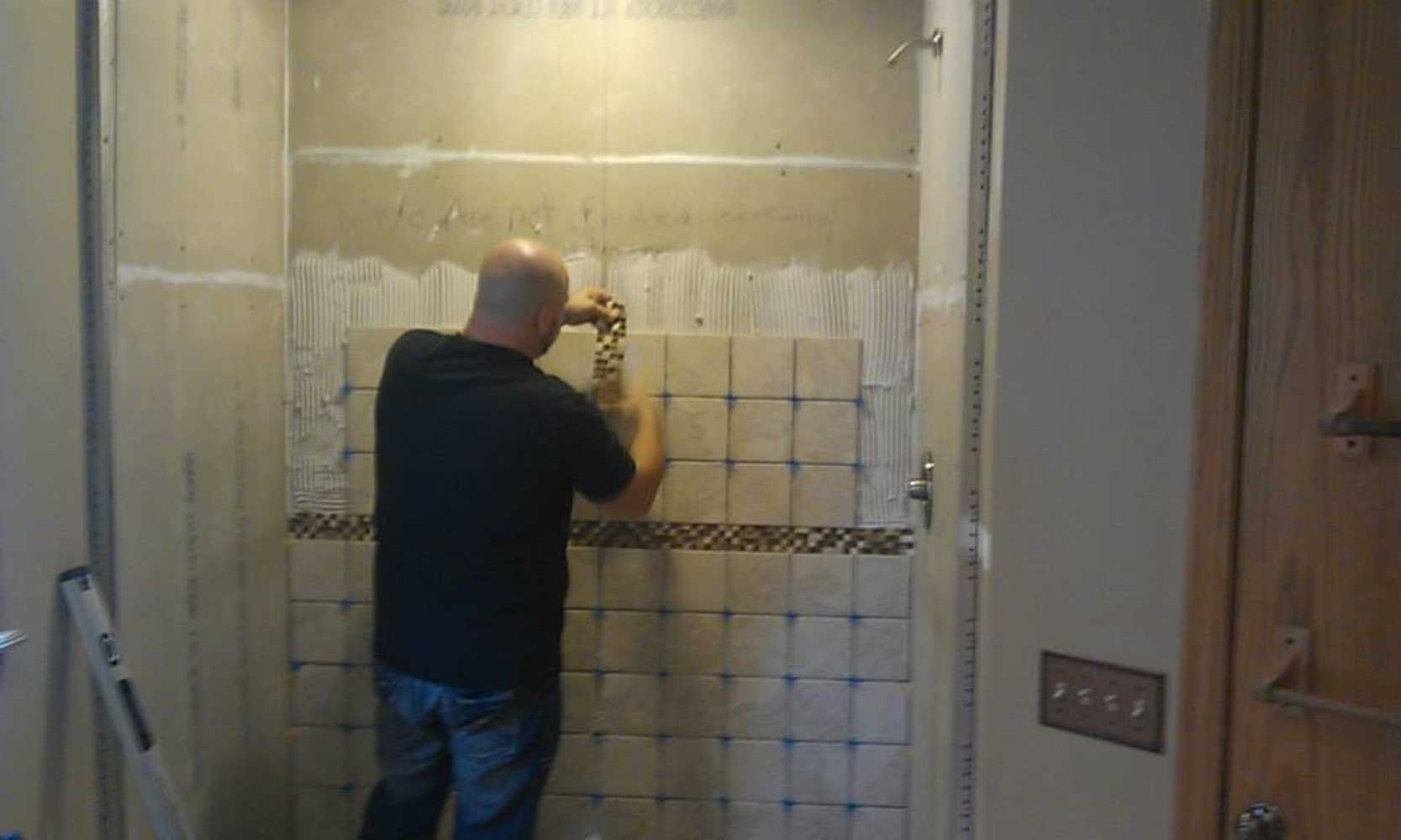 Ceramic Tile Shower Stall Build