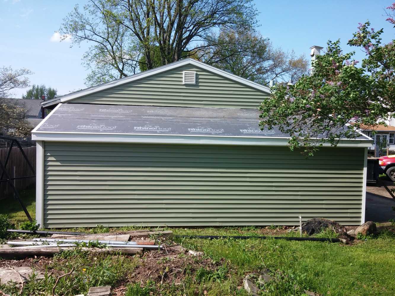 Garage Wall and Roof Repair