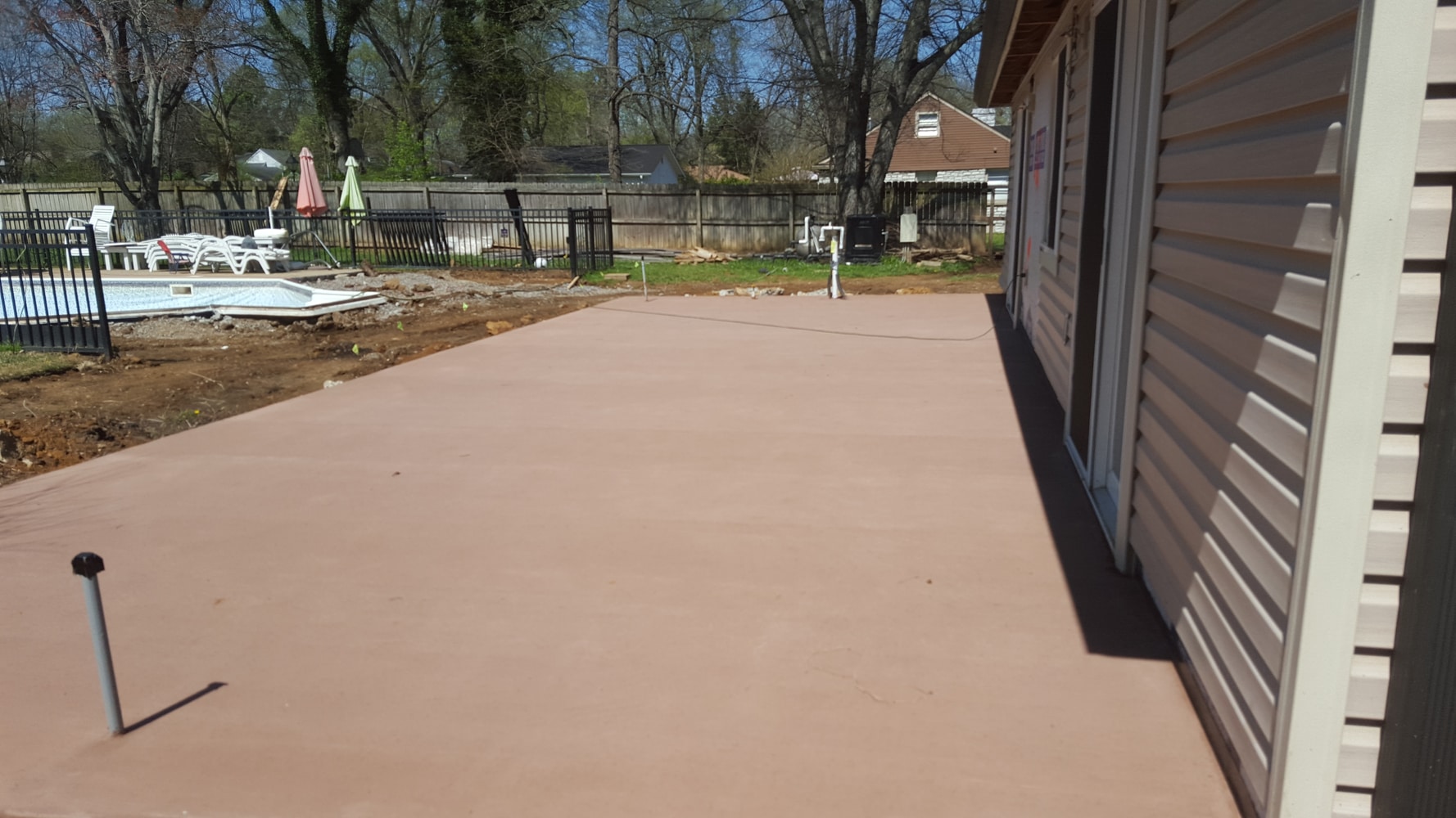 Covered Patio with Outdoor Kitchen and Fireplace (48' by 20')