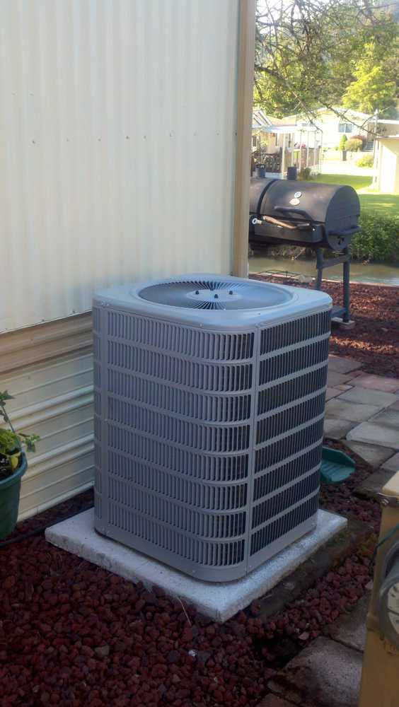 Heat pump install on another manufactored home